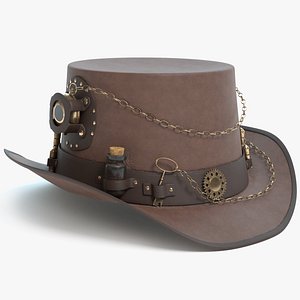 steampunk hat 3D model