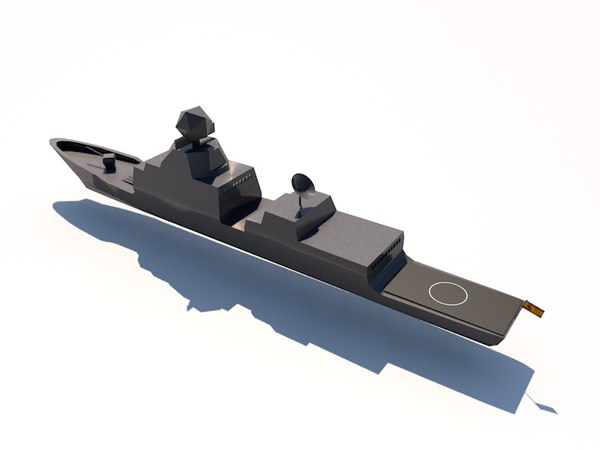 f100 frigates aegis 3d model