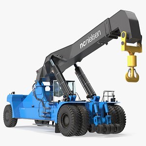 Reach Stacker Container Handler NC Nielsen Rigged for Cinema 4D