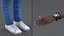 Teenager Dark Skin Street Outfit Rigged for Modo