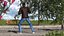 Teenager Dark Skin Street Outfit Rigged for Modo