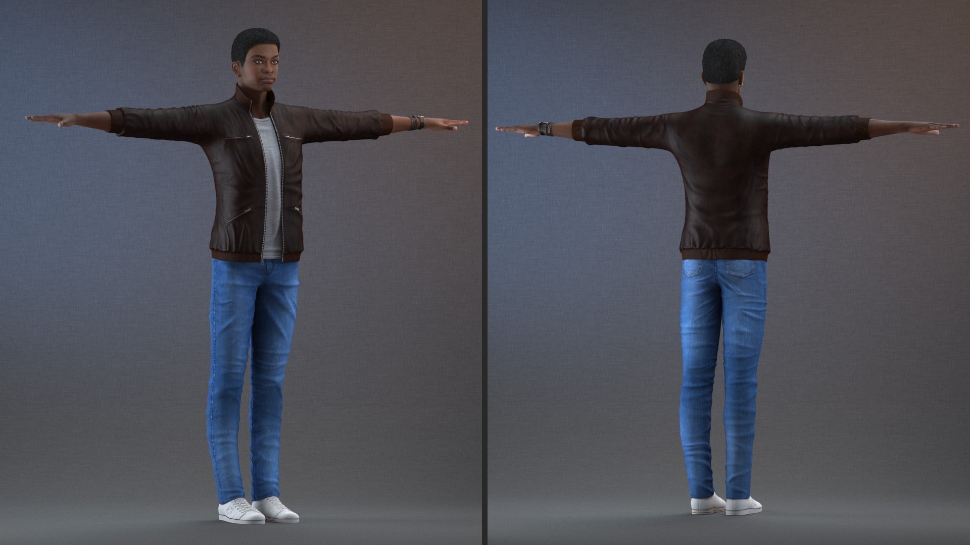 3D Teenager Dark Skin Street Outfit Rigged for Modo model https://p.turbosquid.com/ts-thumb/cU/MELNy3/GK/teenagerdarkskinstreetoutfitrigged3dmodel012/jpg/1621594264/1920x1080/fit_q87/9457e6a920e9aad02fdb2ac867d129b362112ace/teenagerdarkskinstreetoutfitrigged3dmodel012.jpg