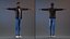 Teenager Dark Skin Street Outfit Rigged for Modo
