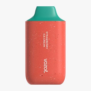 3D Vozol Star 6000 Strawberry Ice Cream - 3D Model PBR 4K Low-poly 3D model