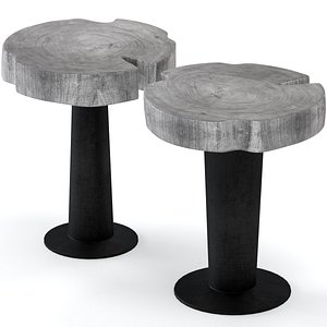 3D slab table coffee stump