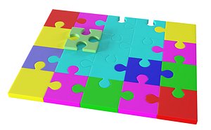 3D model Puzzle 9 Pieces