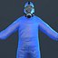 Hazmat Worker Blue