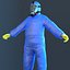 Hazmat Worker Blue