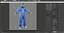 Hazmat Worker Blue