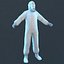 Hazmat Worker Blue