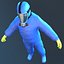 Hazmat Worker Blue