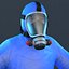 Hazmat Worker Blue