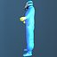 Hazmat Worker Blue