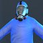 Hazmat Worker Blue