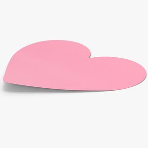 Pink Heart Sticky Note