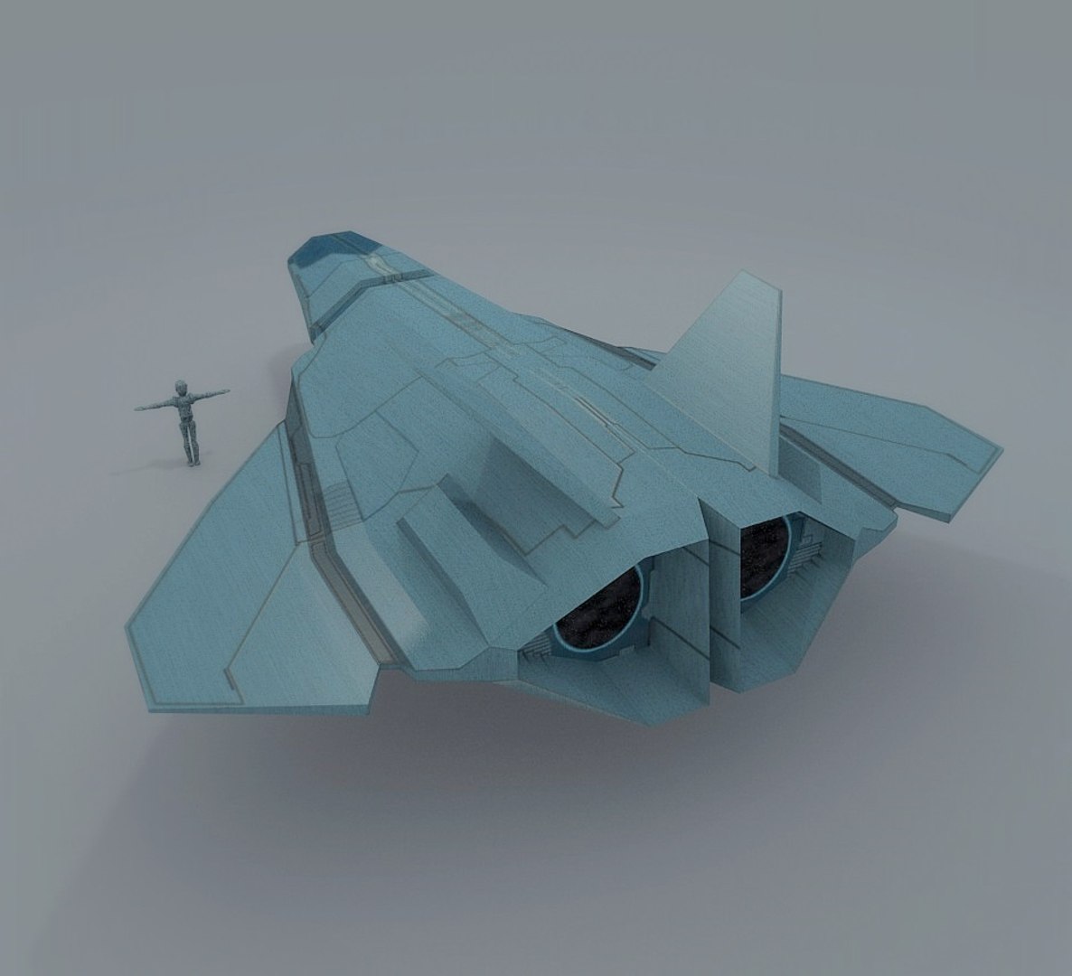 Space Spaceship 3d Model