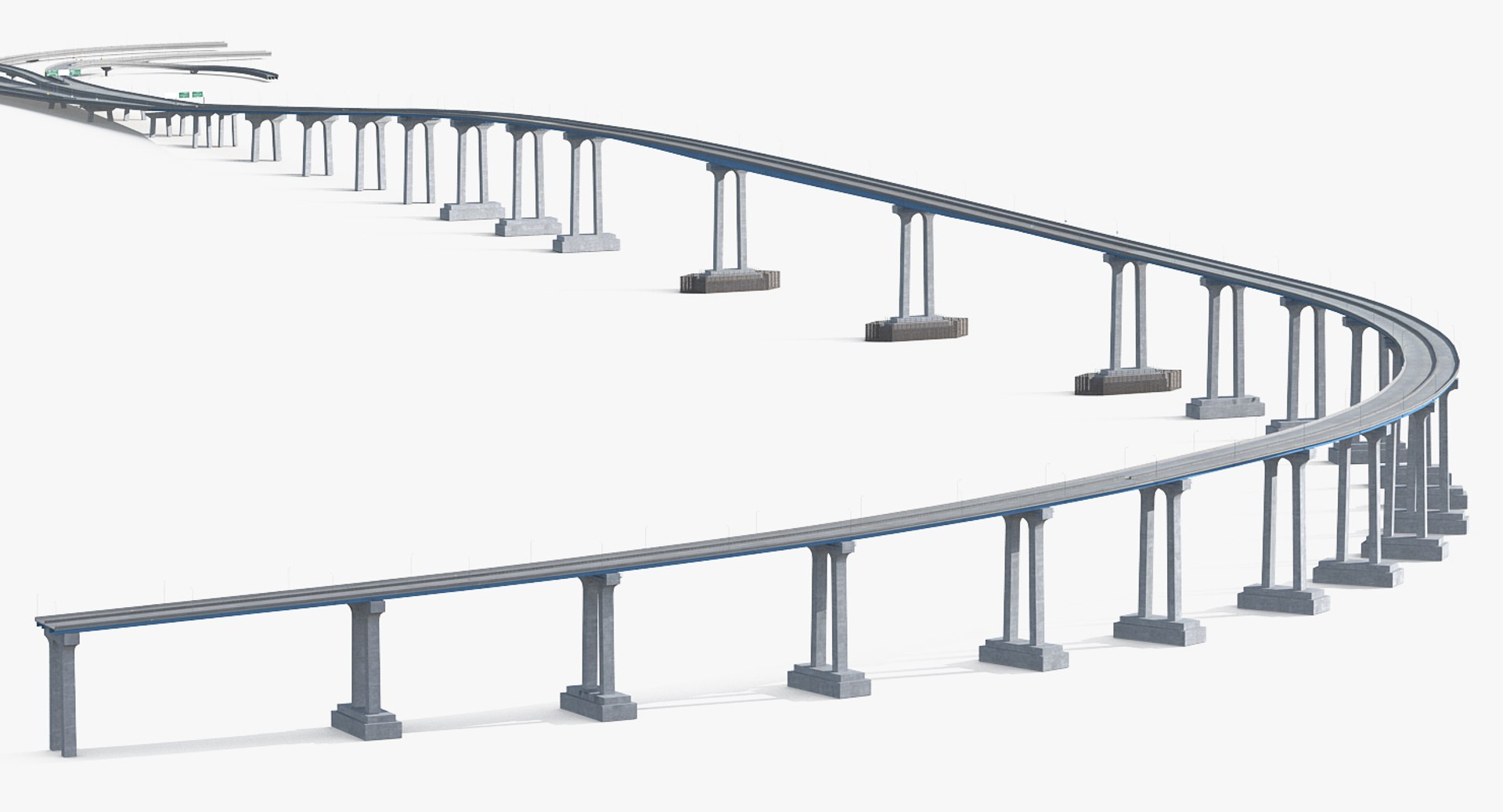 3D Coronado Bay Bridge Model - TurboSquid 1213116