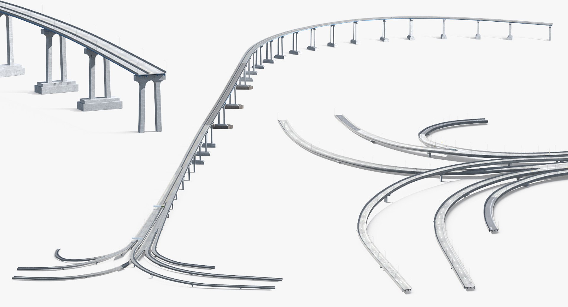 3D Coronado Bay Bridge Model - TurboSquid 1213116