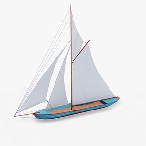 Sailboat 02 Low-poly PBR