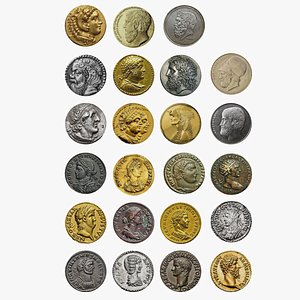 Ancient Coins Collection 3D Model