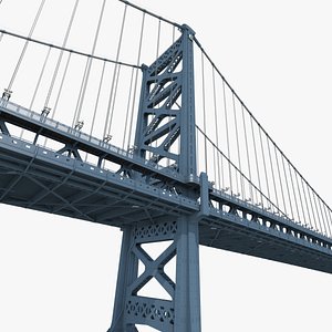 3D benjamin franklin bridge