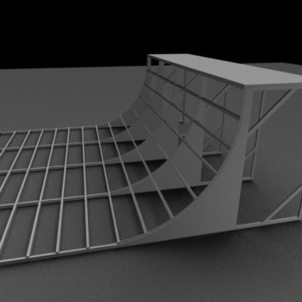 skating vert ramp 3d ma