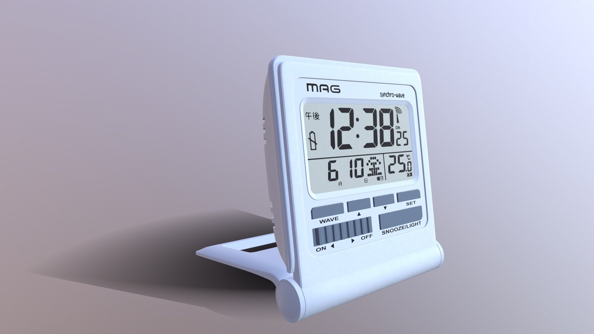 3D Mag Digital Atomic Alarm Clock Model - TurboSquid 2237909
