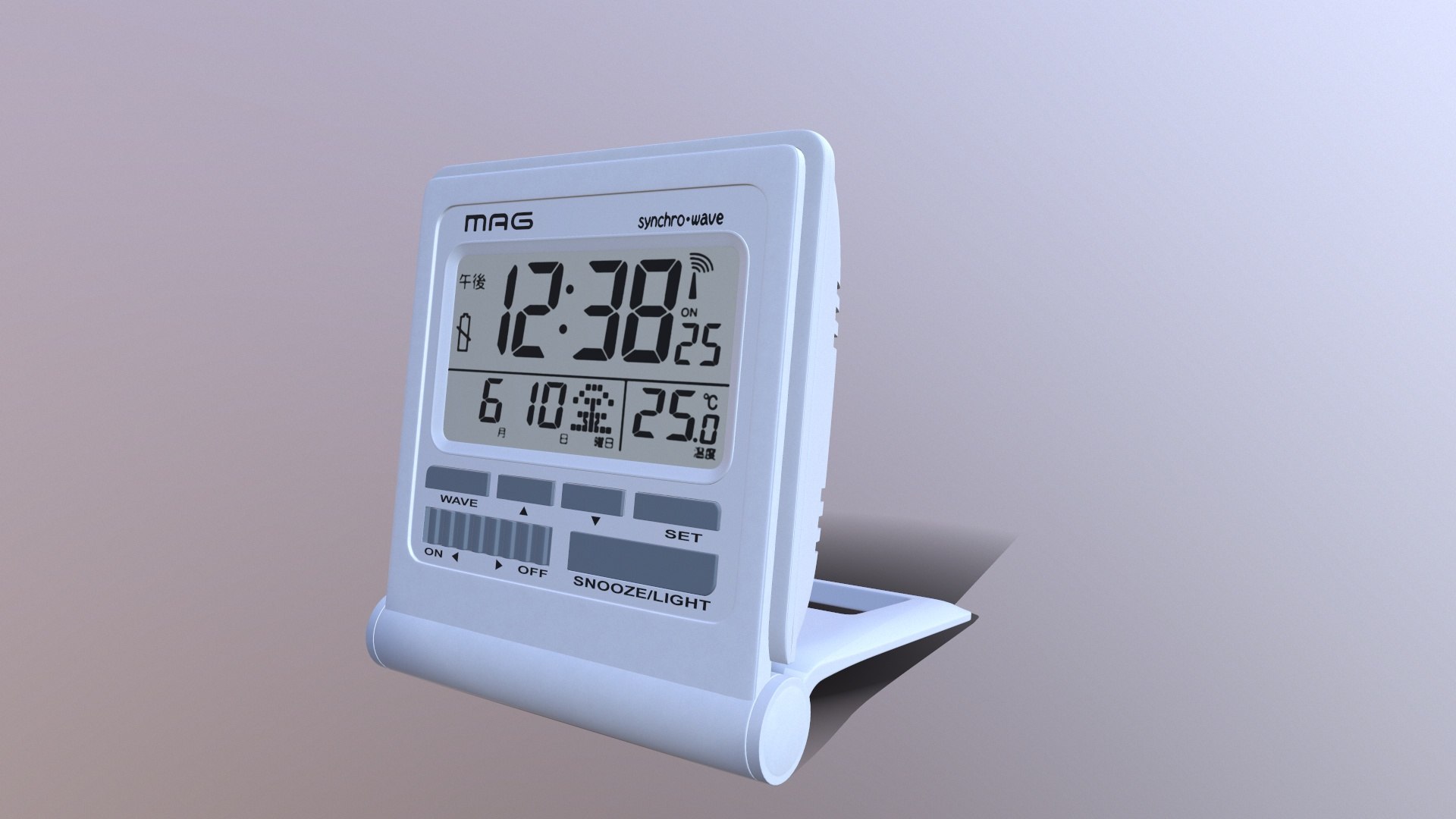 3D Mag Digital Atomic Alarm Clock Model - TurboSquid 2237909