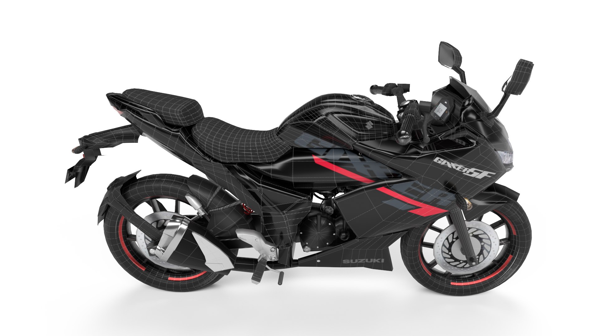 Suzuki Gixxer Sf 3D Model TurboSquid 2040297