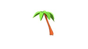 Palm Tree Low Poly 3D model