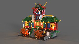 3D lego ninja refuge