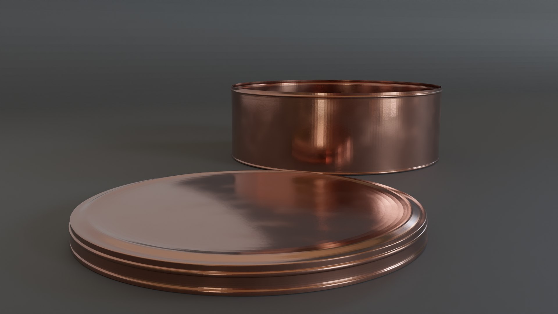 3D In Flat Round Cake Cheesecake Tin Can TurboSquid 1984561