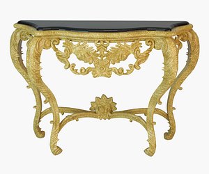 3D luxury french console table model