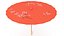 Parapluie Chinois Rouge Ouvert