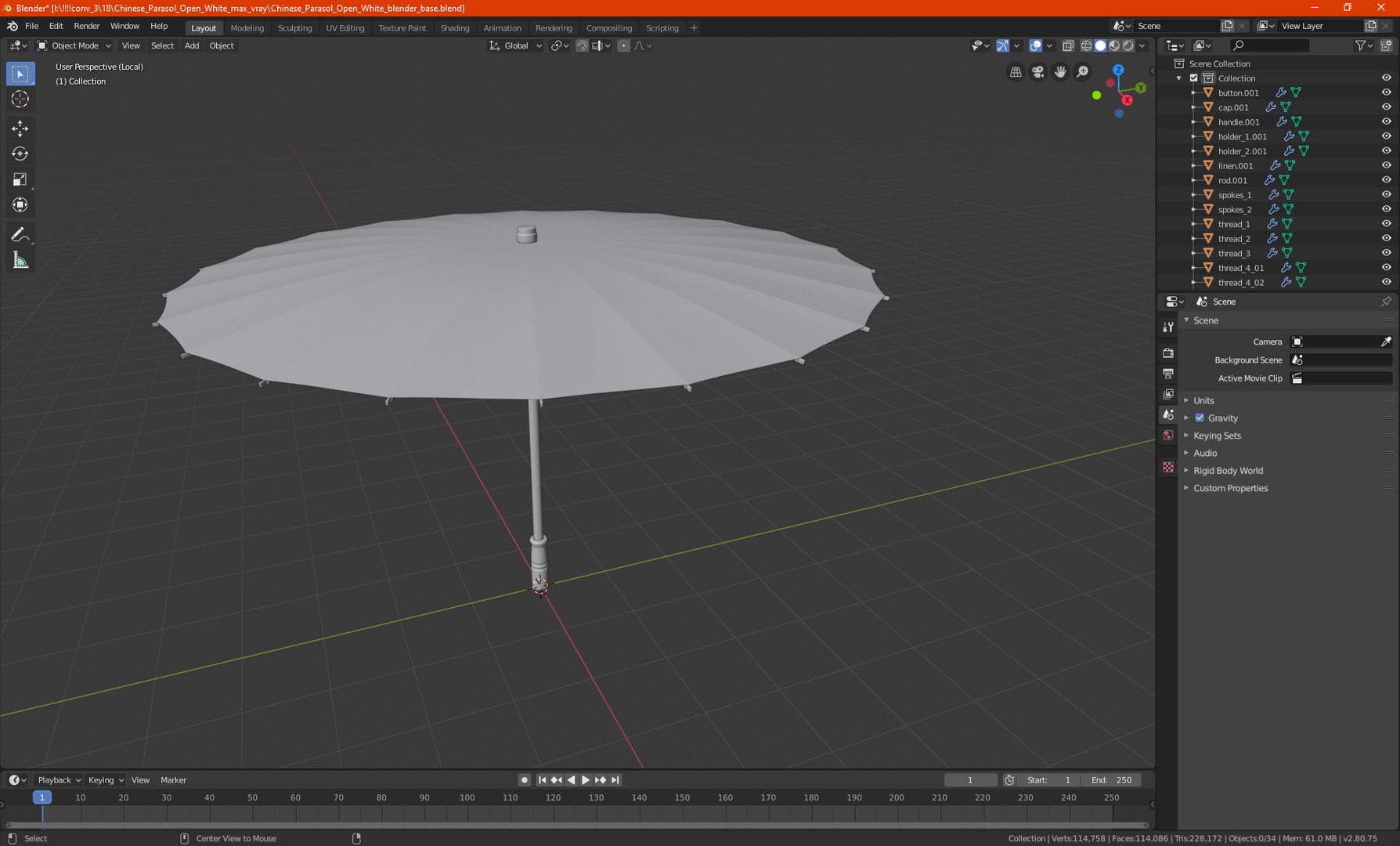 Chinese Umbrella Red Open 3D model https://p.turbosquid.com/ts-thumb/cU/yfnSdP/d5/chineseumbrellaredopenmb3dmodel020/jpg/1669601150/1920x1080/fit_q87/dfcc8442731d22ff8040f126ba5439e8a172a951/chineseumbrellaredopenmb3dmodel020.jpg