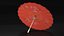 Parapluie Chinois Rouge Ouvert