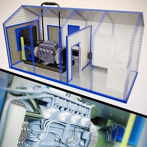 compressor block containers 3D model