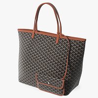 Goyard St Louis Handbag Black with Pouch