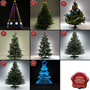 3d new year trees v5 model