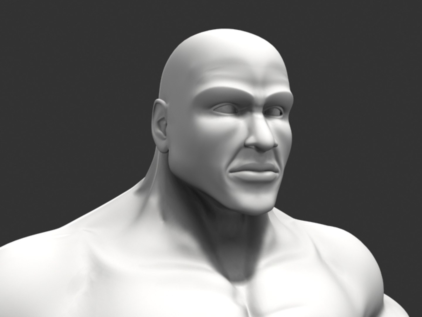 superhero male character 3d model