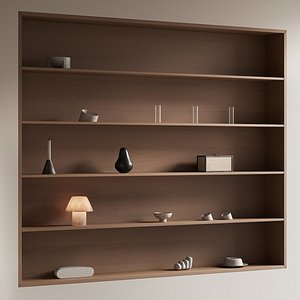 094 built in wall rack shelves 01 wood and minimal 00