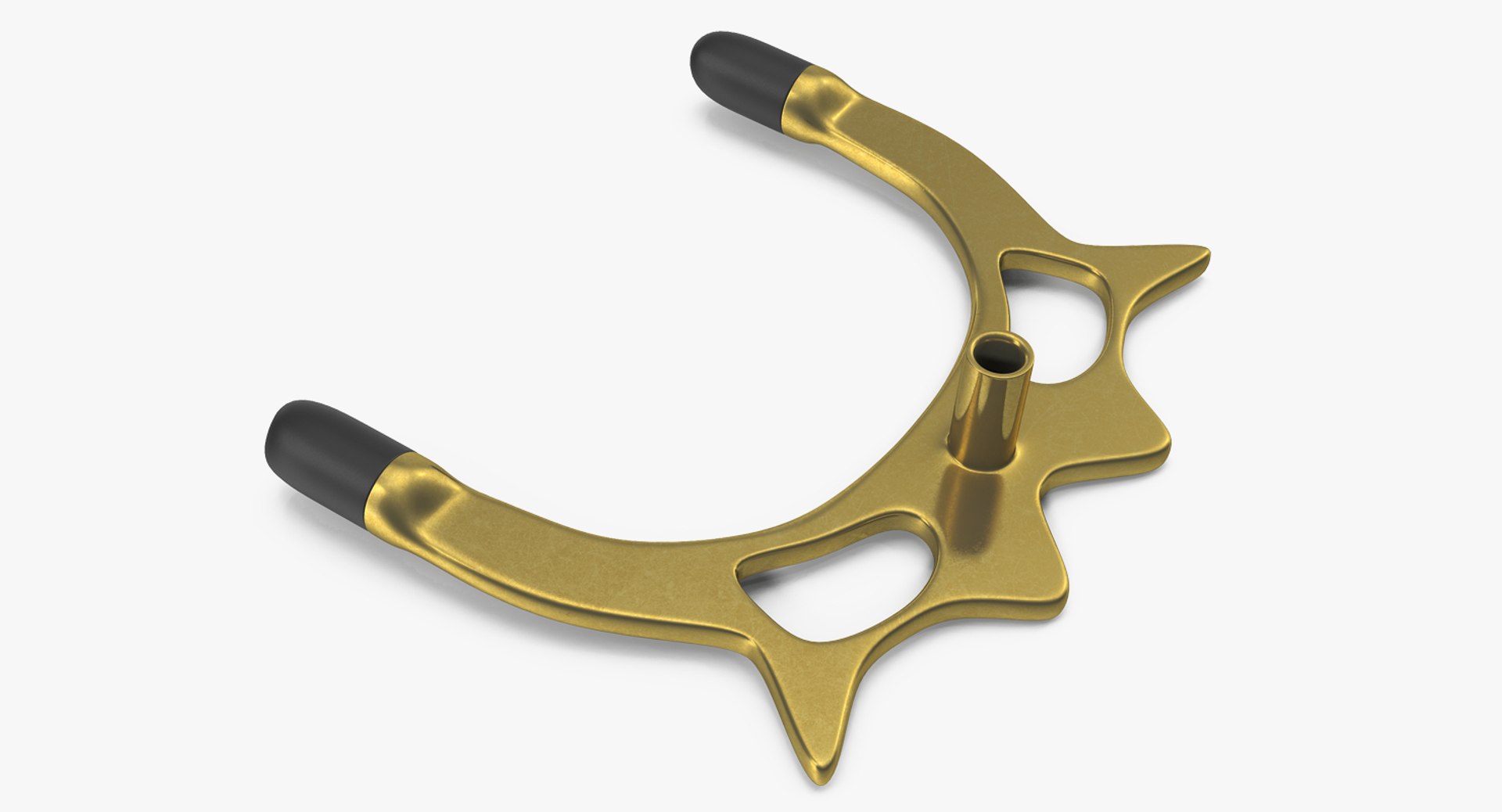 Cue Rest Brass Head 3D Model 3D model preview