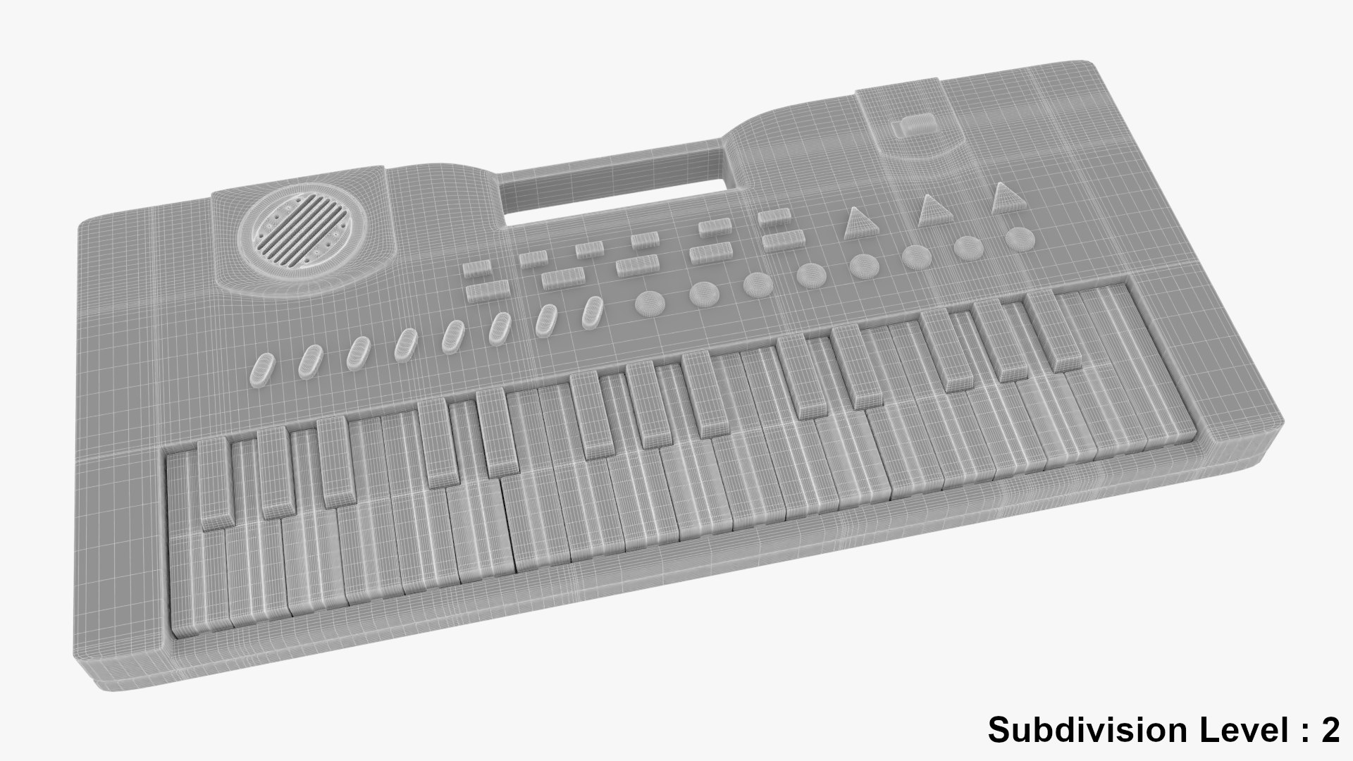 Electronic Keyboard Piano 3D Model - TurboSquid 1501769