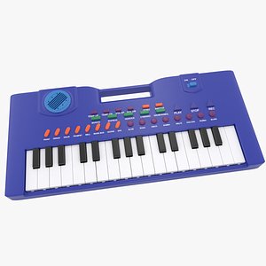 electronic keyboard piano 3D model