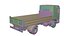 Iveco Eurocargo 100E18 2001 Flatbed Truck Low-poly PBR