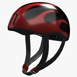 realistic bicycle helmet 3d model
