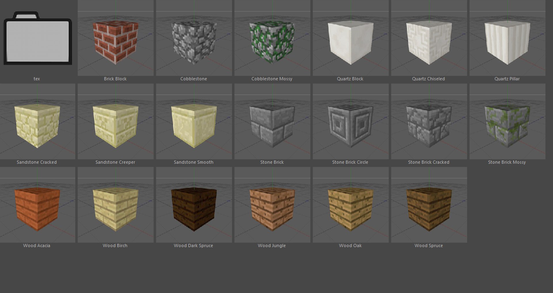 Minecraft Pack 3d Model