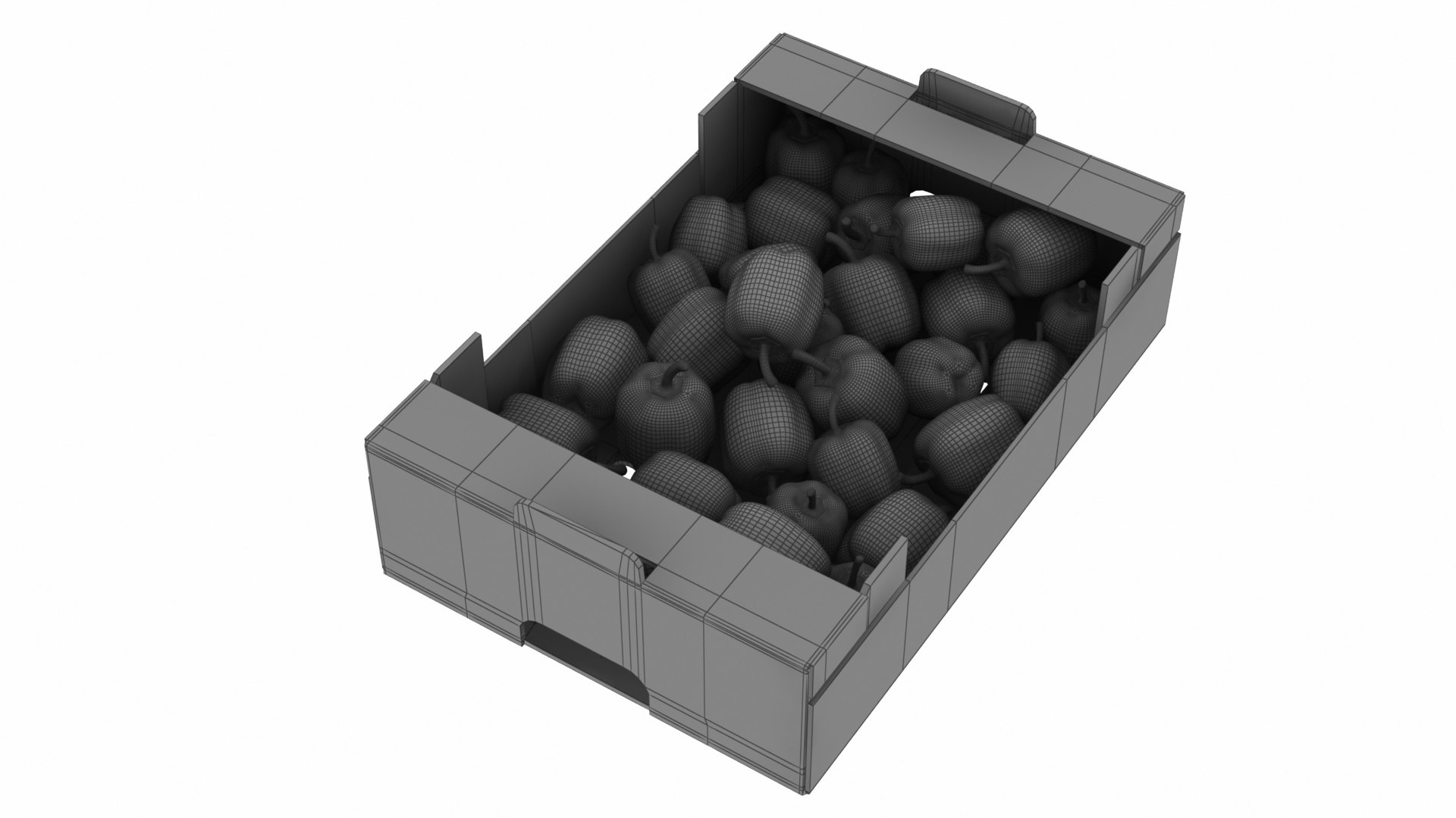 Fruit Cardboard Box Withs Model TurboSquid 1540933