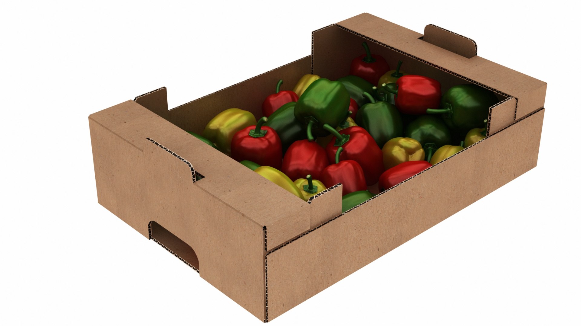 Fruit Cardboard Box Withs Model TurboSquid 1540933
