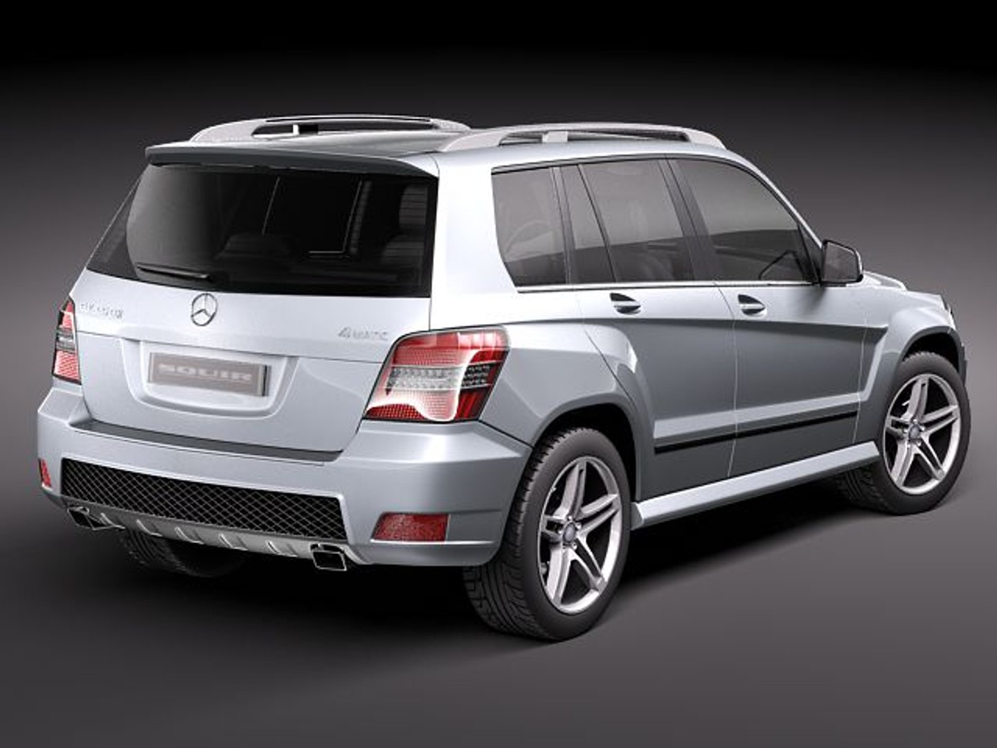 mercedes glk amg suv 3d c4d